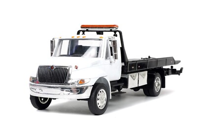 JADA INTERNATIONAL DURASTAR 4400 FLAT BED TOW TRUCK WHITE 1
