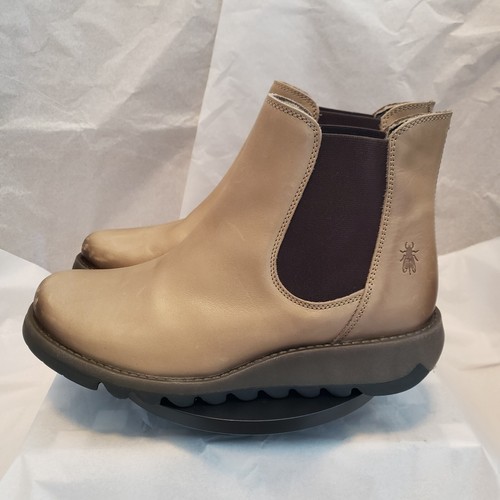 Fly London Women's Salv' Chelsea Lugged Wedge Boot Size 10.US 41EU. Color Camel - Picture 7 of 9