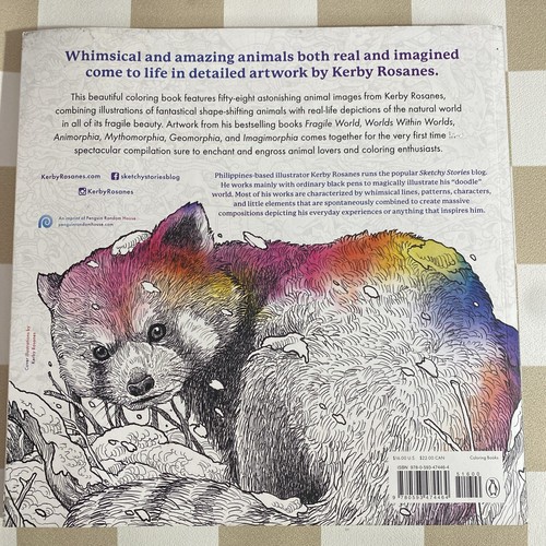 Wondrous Animals: Color a Kingdom of Creatures Kerby Rosanes Paperback Book - Imagen 4 de 14