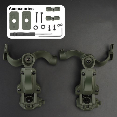 Tactical Helmet Rail Mount Kit Arm Mount Adapter for FCS AMP Headset Guide Rail - Picture 21 of 21