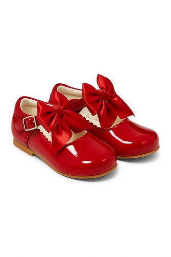Zapatos Mary Jane de charol para niñas con lazo de satén - Calzado ideal para ocasiones elegantes - Imagen 9 de 34