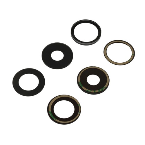 Set di ricambio vetro fotocamera con colla per Apple iPhone 14 Pro/Max fotocamera vetro fotocamera - Foto 2 di 6