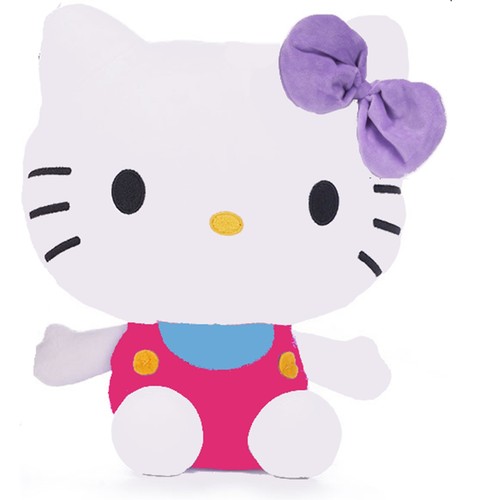 Hello Kitty rosa & lila Plüsch 50cm Sanrio Merch Stofftier Kuscheltier