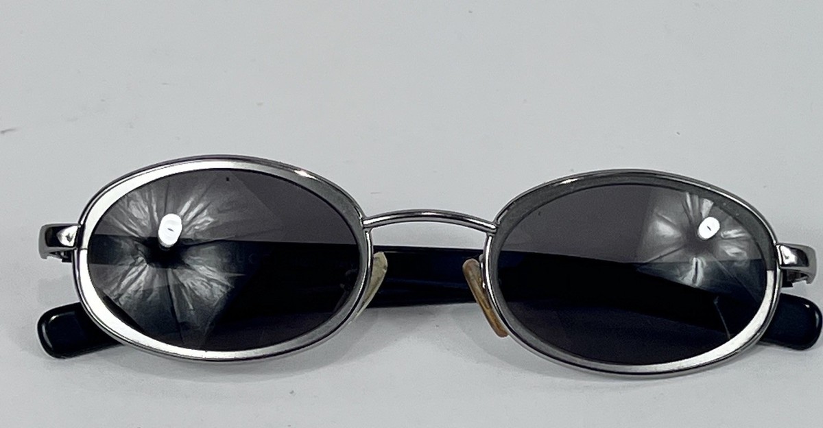 Genuine Gucci Men's Sunglasses GG 1614/S Black Silver Metal Y2K
