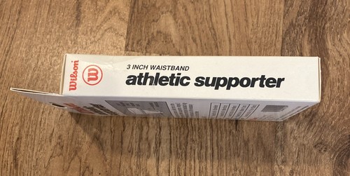 Neu aus altem Lagerbestand Wilson Athletic Supporter weiß W110 Vintage Jock Strap Größe L Taille 38-44 Zoll - Bild 4 von 9
