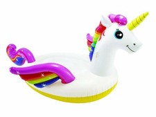 Gonfiabile Forma Unicorno Galleggiante per Piscina Isola Intex 287x193x165 cm
