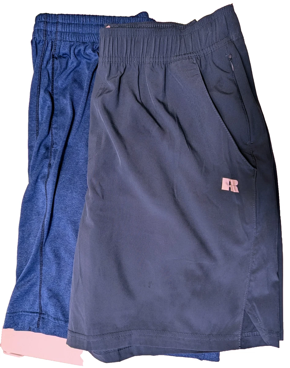 Russell Athletic Mesh Pocket Short Court, Bleu Marine, S Homme