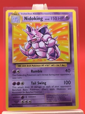 Nidoking 45/108 Evolutions Non Holo Exclusive Rare Pokemon Card | eBay
