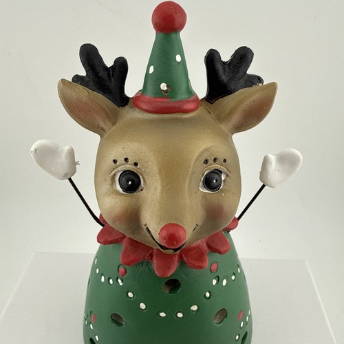 Johanna Parker Reindeer Light Up Shelf Sitter Decoration Christmas NEW - Picture 2 of 8