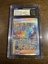CGC Pristine 10 Salvatore Pokémon Card Special Illustration Rare Temporal Forces