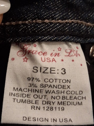 Grace in LA Women's Mid Rise Sequins Embroidered Bootcut Jeans Sz 3 EXCELLENT - Picture 5 of 6