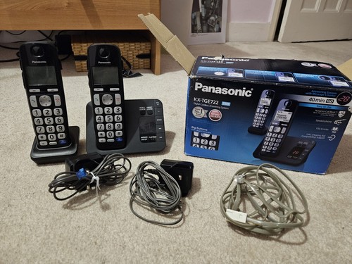 Panasonic KX-TGE722 Twin Big Button Cordless Phones