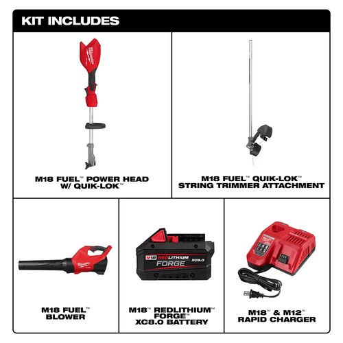 Milwaukee 3031-21 M18 FUEL String Trimmer/Blower Combo Kit - Picture 2 of 10