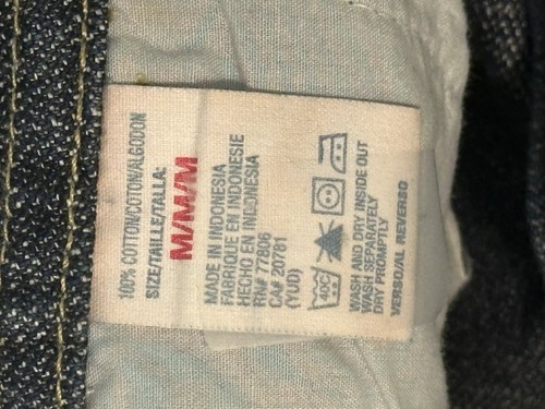 Salopette Tommy Hilfiger vintage spalline bianche anni 90 Y2K Tommy Jeans blu medio - Foto 11 di 18