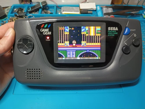 Sega Game Gear Console - Recapped, new LCD Screen, USB-C Charging W/Battery pack