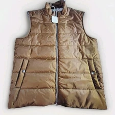 Eleventy Platinum Men's Vest/Gilet Outerwear Brown Size IT 50 US ~ LARGE Pockets