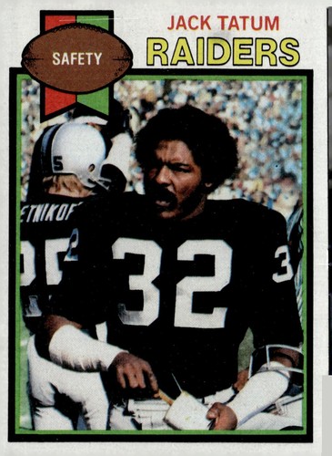 1979 Topps #326 Jack Tatum Cream Back Raiders DB - Picture 1 of 2