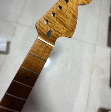 24inch Big head 22 fret roasted Flame Maple electric guitar neck Replacement