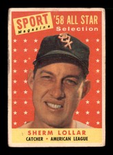 1958 Topps #491 Sherm Lollar AS VG X2839719