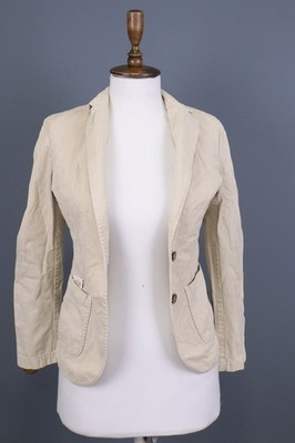 LBM Tan Tailored Fit Formal Notch Lapel Single Breasted Blazer Jacket Size 42