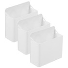  3 Pcs Suction Cup Stationery Storage Box Boxes for Markers Pen Organizer