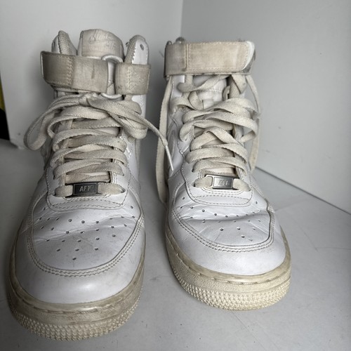 Nike Air Force 1 2019 VF 334031 - 106 White High Top Men’s Size 8.5 - Picture 2 of 11