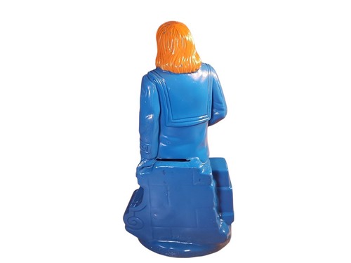10.5" Planet Of The Apes Vintage 1967 Dr Zaius Bank Play Pal Plastics Read V - Picture 3 of 9