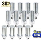 12 PACK 60W LED Corn Light Bulb E39 Base Warehouse Garage High Bay Lights 5000K
