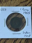 1905 USA Indian Head Cent Coin