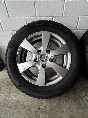 Kumho Winterreifen, 195/65 R15 91 T auf Alufelge Pl 50 6,5*15.Reifen Fast Neu! - Bild 3 von 6