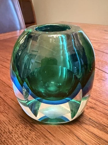 Vintage Murano Glass Bud Vase or Candle Holder