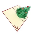 Weihnachtsbaum Pop-up-Karten für Weihnachtsfeiertage handgemachte Grußschnitt