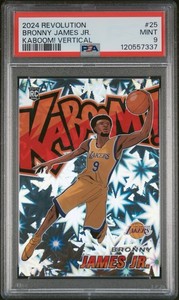 2024-25 Panini Revolution - Kaboom! Vertical Bronny James #25 (RC) PSA 9