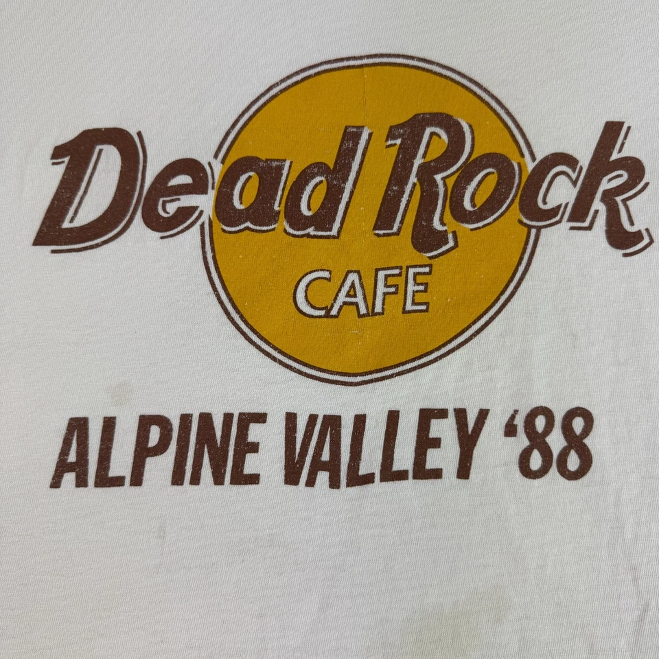 Camiseta De Colección Años 80 Dead Rock Grateful Dead Hard Rock Alpine Valley 1988 Grande Foto 2 de 4