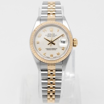 Rolex Lady-Datejust 26 69173, Yellow Gold & Steel, Ivory Jubilee Arabic Dial,...