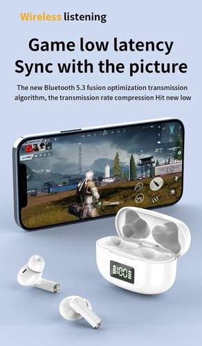 Auriculares inalámbricos HIFI con cancelación activa de ruido BT 5.3 auriculares de baja latencia - Imagen 15 de 24
