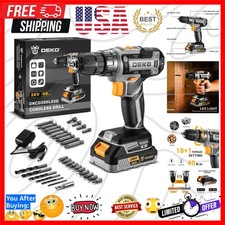 Power Drill Cordless: Cordless Drill 20V Electric Power Drills Set Tool Drill...