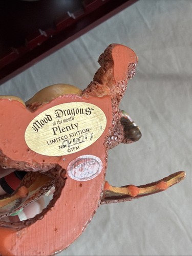 Franklin Mint Mood Dragons Sammlerstücke Set 12 Drachen und verspiegeltes Regal - Bild 9 von 24