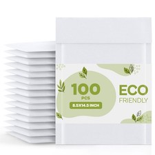 #3 Kraft Bubble Padded White Mailers 8.5X14.5 Shipping Envelopes Bags 100 Pcs