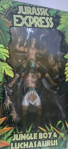 AEW Jurassic Express Ringside Exclusivo Jungle Boy & Luchasaurus | Sellado Nuevo - Imagen 9 de 10