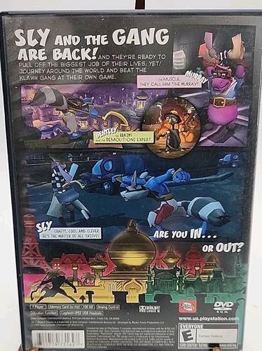 Sly 2: Band of Thieves (Sony Playstation 2, 2004) CIB W/ Manual & Map TESTED - Picture 2 of 3