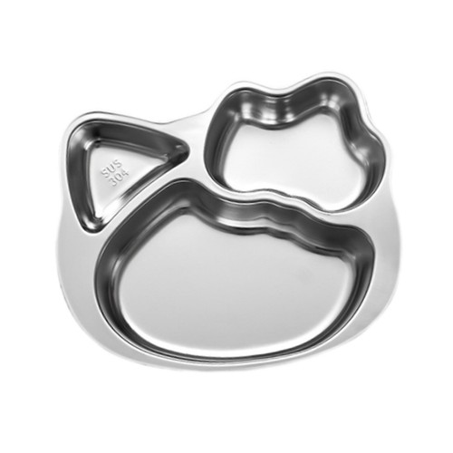 Divided Meal Tray Stainless Steel Divided Plates Tray Reusable Food Tray - Bild 1 von 6