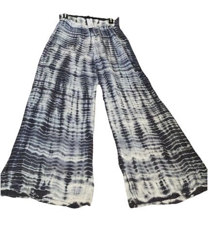 Michael Stars gesmokte Hose mit weitem Bein, marineblau Batik, 158 $ großer Versand heute - Bild 2 von 14