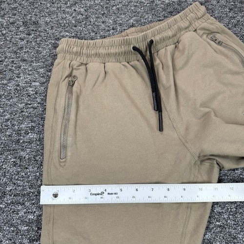 Vanquish Joggers Mens Medium (Runs Small) Brown Zip Pockets Logo Stretch Cotton - Picture 14 of 14