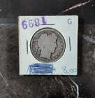 1899 P Barber Head Silver Quarter