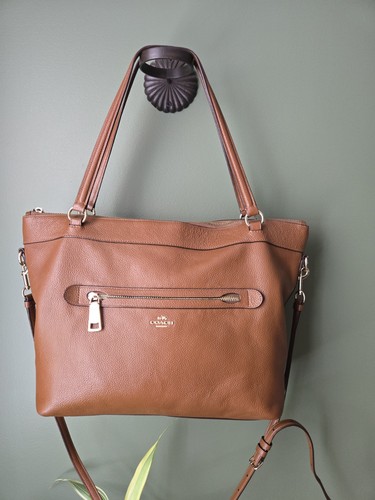 Coach "Tyler" Tote Pebble Leather Shoulder Bag