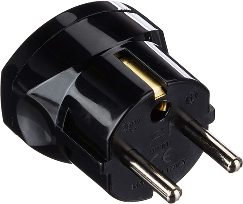 RI.00301N Adattatore Elettrico Tedesco/Francese Con Protezione SICURY, Bpresa +P - Foto 2 di 12