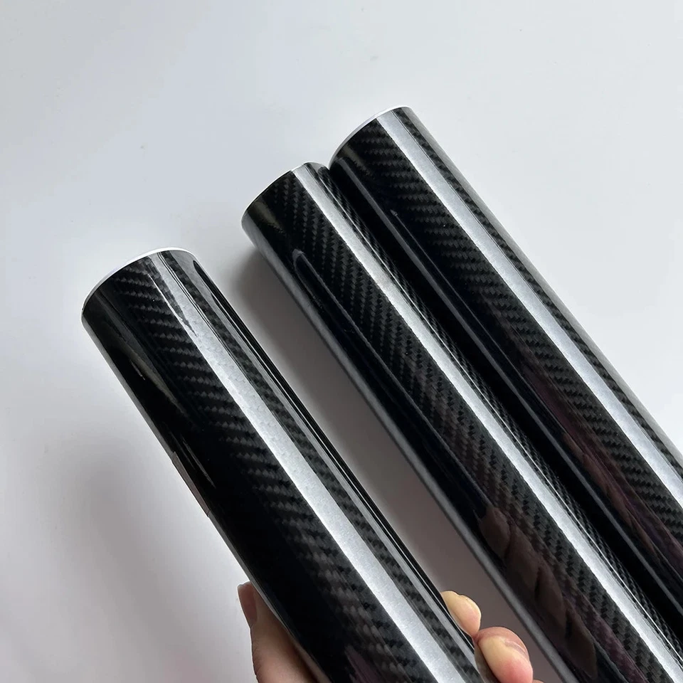 High Gloss 6D Carbon Fiber Vinyl Foil Film Car Stickers Protective Stickers Car - Image 3 of 4