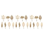  21 pcs Leaf Shape Clothes Hooks Nordic Style Hanging Hooks Home Sundries