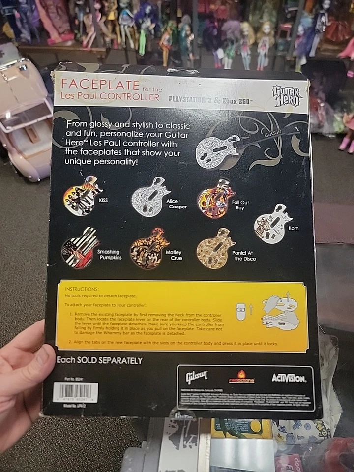 Guitar Hero PS3 Xbox 360 ALICE COOPER Faceplate for Controller - Image 4 of 4